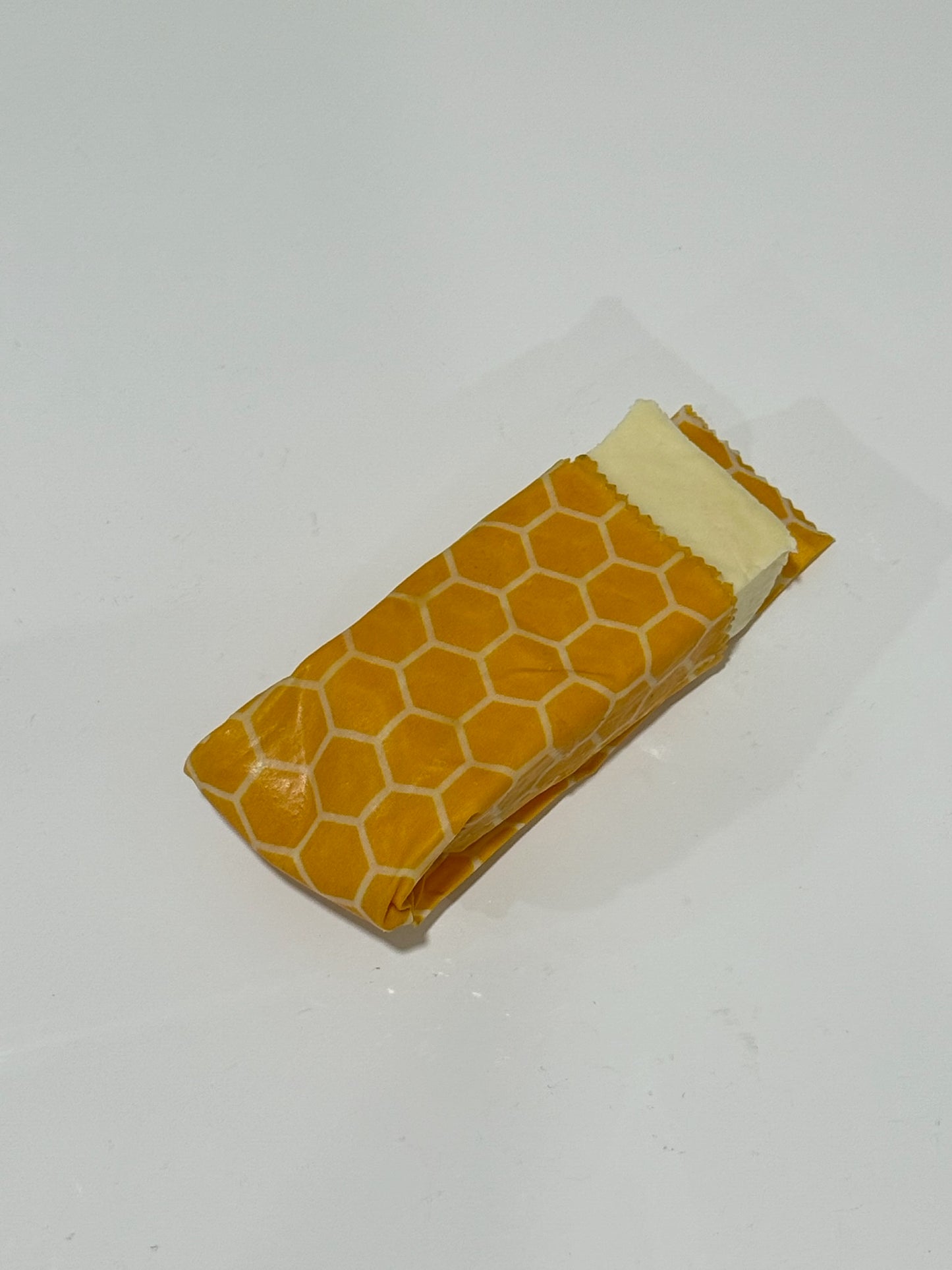 Sustain-a-Bee reusable Beeswax food wrap - "Bee Hive" pattern (Pack of Three -Small 5.5"X7")