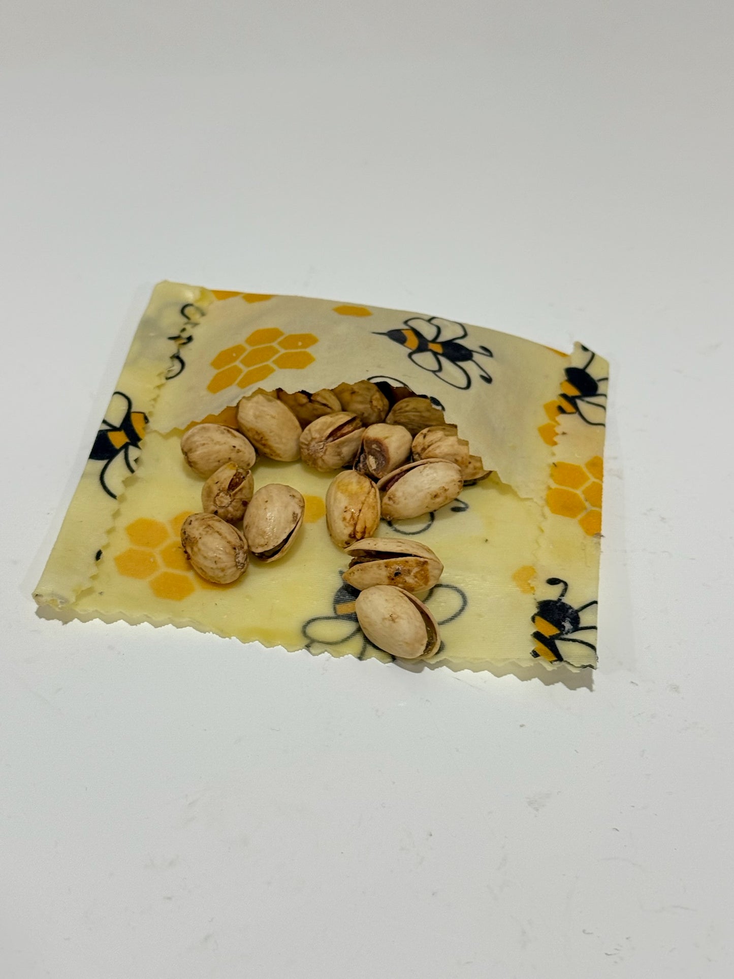 Sustain-a-Bee reusable Beeswax food wrap - "Golden BuzzyBee" (Pack of Three - Small, Medium & Large)