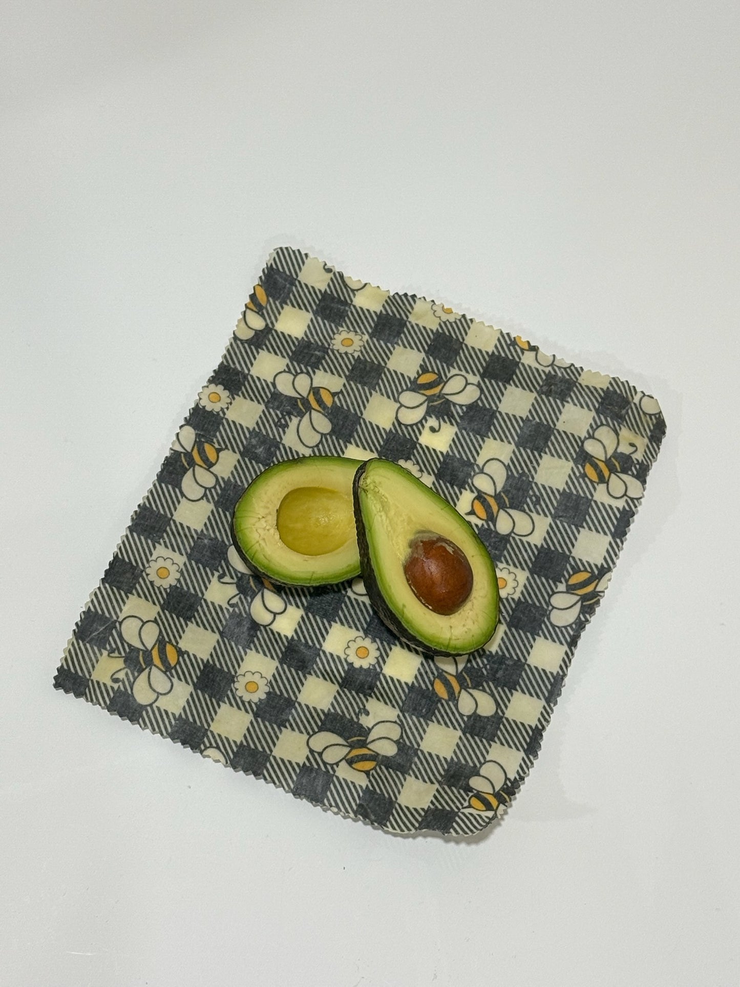 Sustain-a-Bee reusable Beeswax food wrap - "HoneyBee" (Pack of Three - Small, Medium & Large)